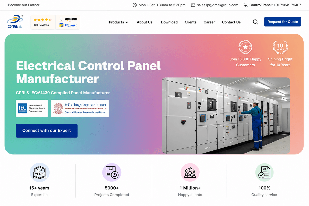 D-MAK Energia — high-performance LED commerce platform built on Fynd