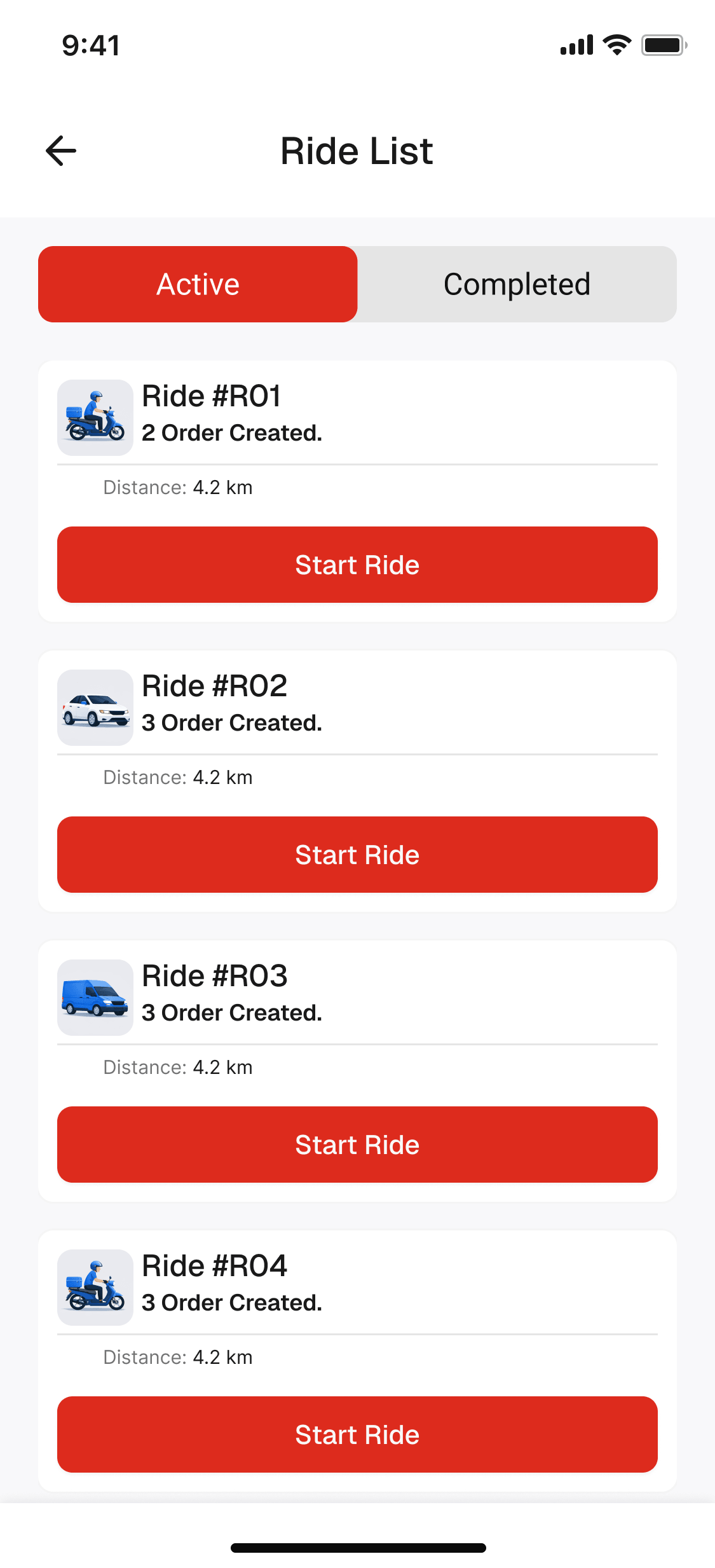 Saffro Mellow rider PWA — ride screen