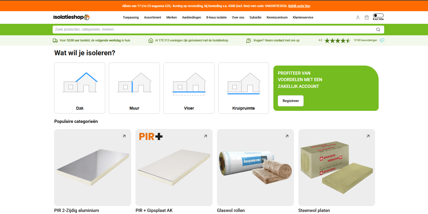 Isolatieshop — High-Performance Insulation Platform
