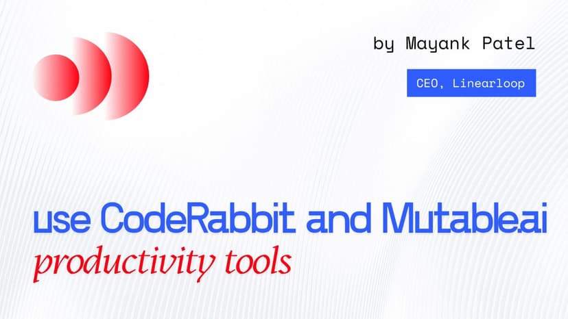 How to Use CodeRabbit and Mutable.ai for Faster PR Reviews How to Use CodeRabbit and Mutable.ai for Faster PR Reviews