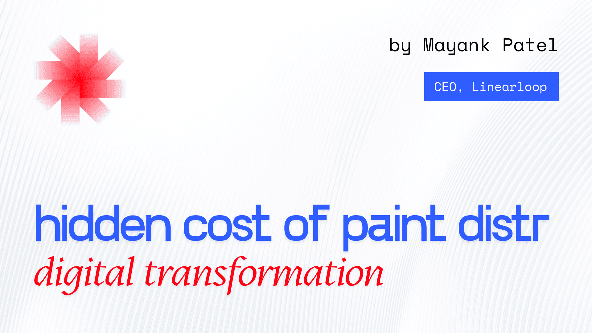 The Hidden Cost of Paint Distribution: Factory to Dealer Losses The Hidden Cost of Paint Distribution: Factory to Dealer Losses